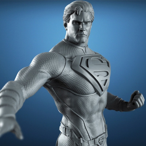 Imagen 3 de 5 de Figura Superman Dc Para Pintar Impresion 3d