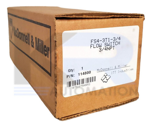 New Mcdonnell & Miller Fs4-3t1-3/4 Flow Switch 115/230va Ssn