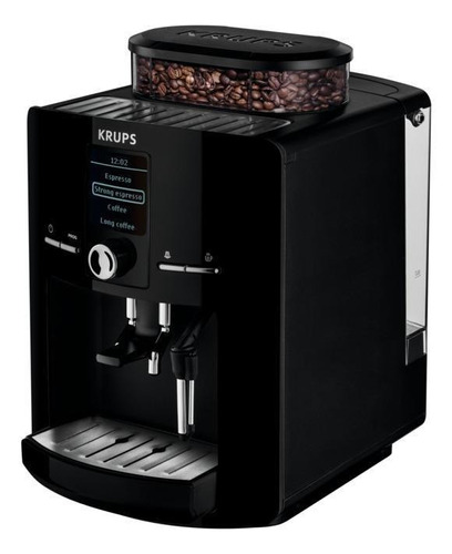 Cafetera Krups Espresseria EA8250 super automática negra expreso 110V