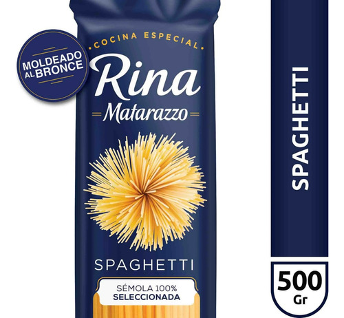 Fideos Rina Spaghetti Matarazzo X 500 Gr Pack X 15 Unidades