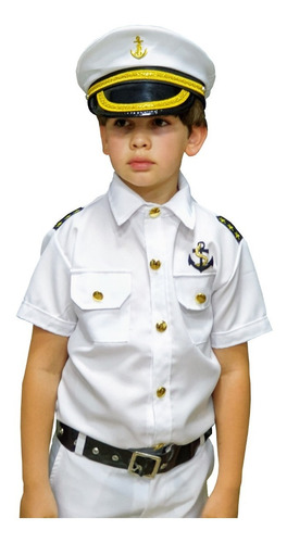 Fantasia Masculina Infantil Marinheiro Capitão Completa