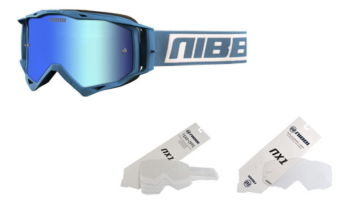 Nibbi Mx Goggles Off-road Gafas De Moto (azul)