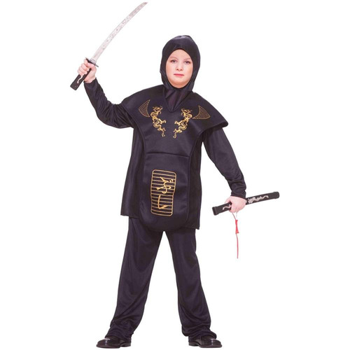Disfraz Para Niño Ninja Dragón Dorado Talla M Halloween