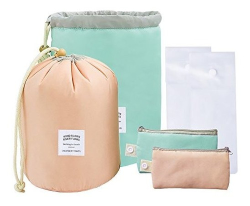  Pack Travel Makeup Bags Waterproof Cosmetic Bags Multi...