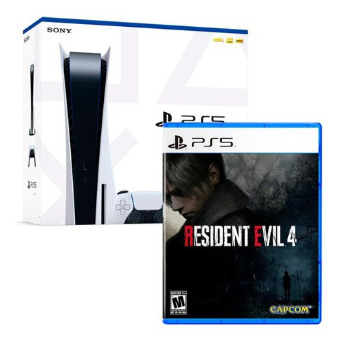 Sony Playstation 5 Con Lector + Resident Evil 4 Remake