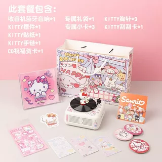 Bocina Bluetooth Sanrio 2en1 Kuromi Hello Kitty