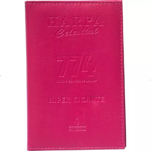 Harpa Avivada E Corinhos Letra Hiper Gigante Capa Luxo Pink