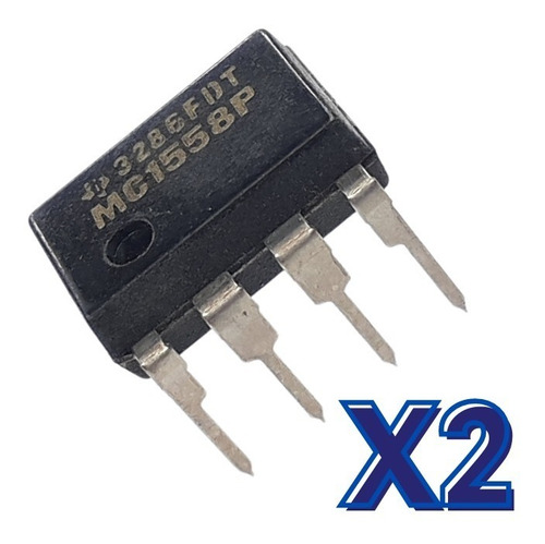 Imagen 1 de 2 de Kit 2 Amplificador Operacional Mc1558p