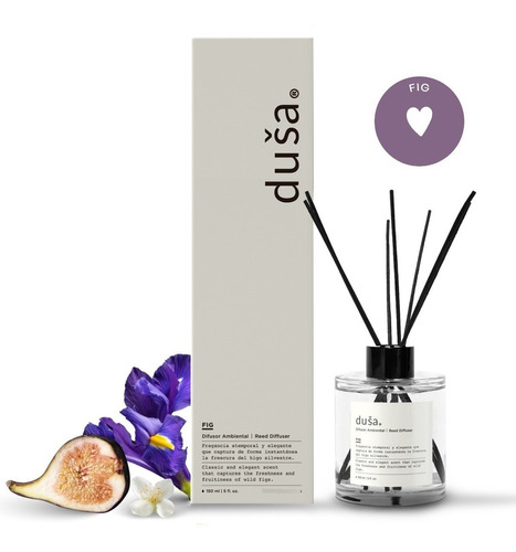 Dusa Difusor Ambiental De Varillas Aroma Fig