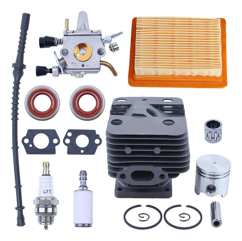 M Kit De Pistón Cilíndrico De 35 Mm Para Stihl Fs120 Fs250