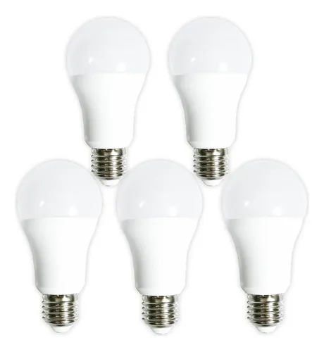 Lampara Bulbo Led A60 Eco 12w E27 Luz Dia Calida Tbcin X5 *