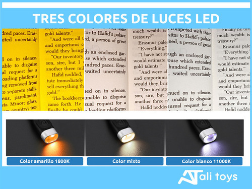 Lámpara Led Lectura Cuello Recargable Usb Silicona Flexible Color De La Pantalla Blanco-mixto-amarillo