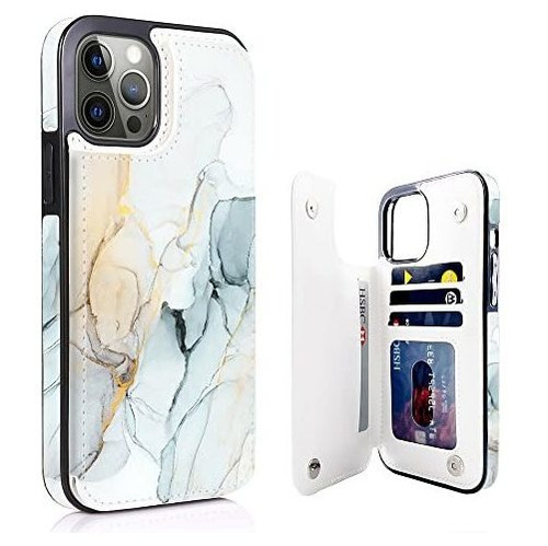 Ucolor Funda De Cartón De Cuero Flip Para iPhone 12 Mhbzg