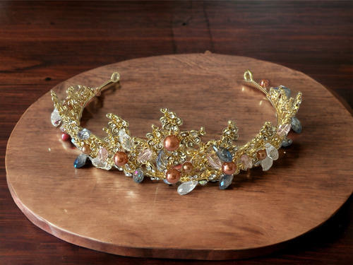 Corona Tiara Novia Boda Quinceañera Fiesta Cumpleaños