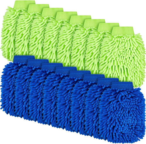 Toulite 16 Manoplas De Lavado De Automóvil De Chenilla De Mi