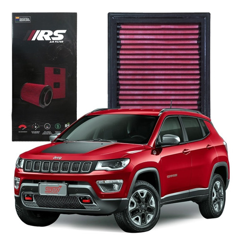 Filtro Ar Esportivo Inbox Jeep Compass 2.0 Diesel 2018 Rs