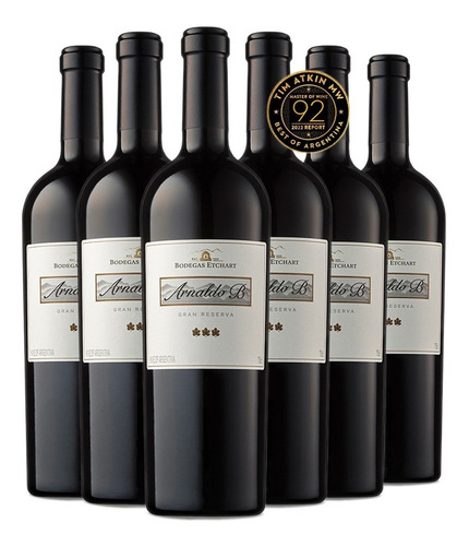 Vino Arnaldo B. Gran Reserva caja x 6 botellas De 750 Ml