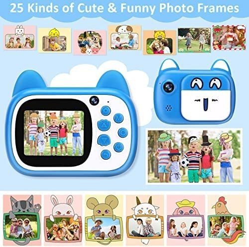 Camara Digital Nameer 1080p Video Para Niños Azul