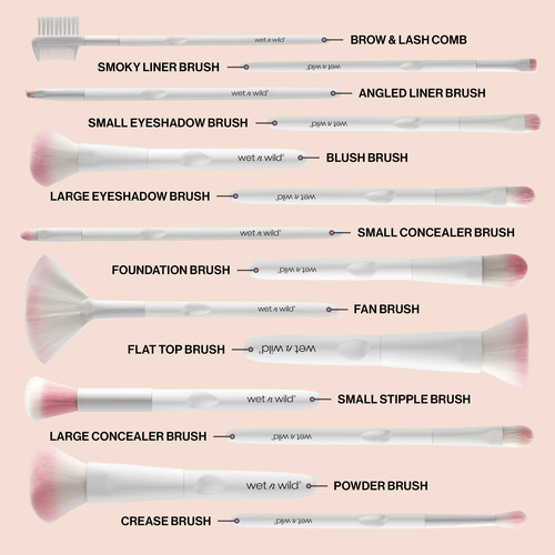Brush Wet N Wild Kabuki Flat Top Blend Liquid Mineral