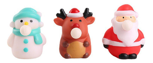 5 Juguete Relajante De Burbujas Para Escupir De Navidad,