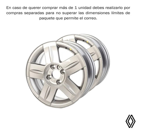 Imagen 9 de 10 de Rueda Aluminio 15 Renault