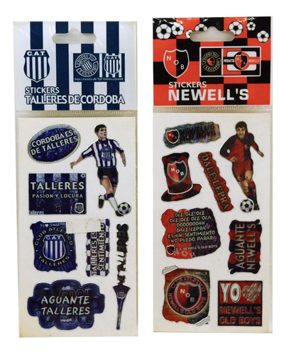 Plancha Chica De Stickers Equipos
