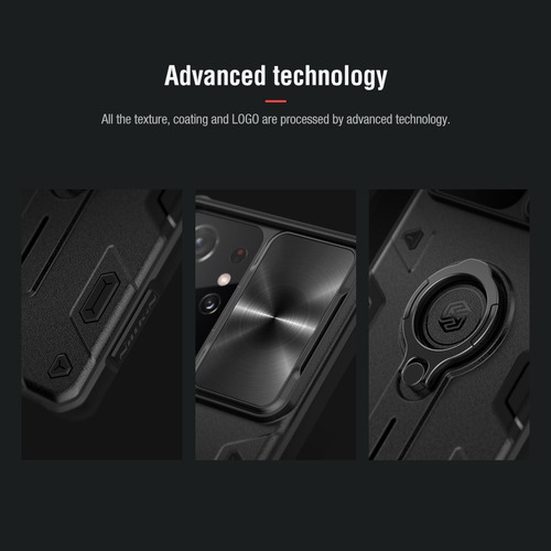 Imagem 6 de 10 de Capa Anti Impacto Nillkin Camshield Armor - Galaxy S21 Ultra