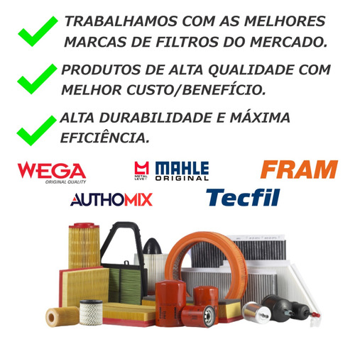 Kit Filtros Troca Oleo Para Kia Cerato 1.6 2009-2013