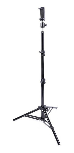 Imagen 1 de 6 de Tripie Metalico Grande 110 Cms Celular - Cámaras - 3 Niveles