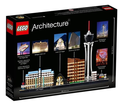 Set Lego Architecture Las Vegas, Para Armar, 487 Piezas