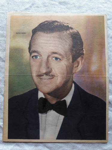 David Niven -  Poster Original De Revista Canal Tv