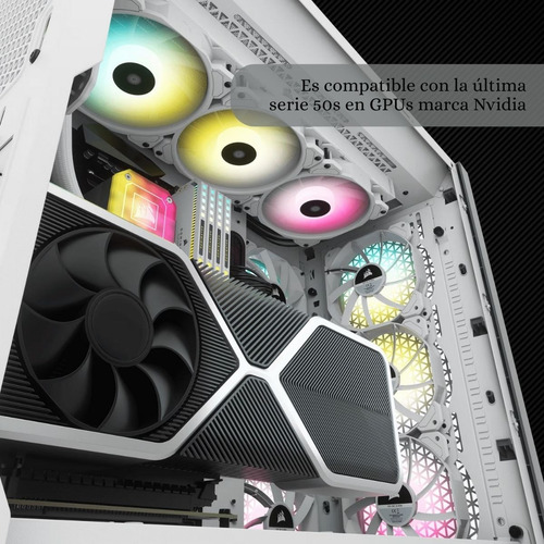 Gabinete Corsair Atx Mid Tower Cristal 5000d Airflow, Blanco Blanco