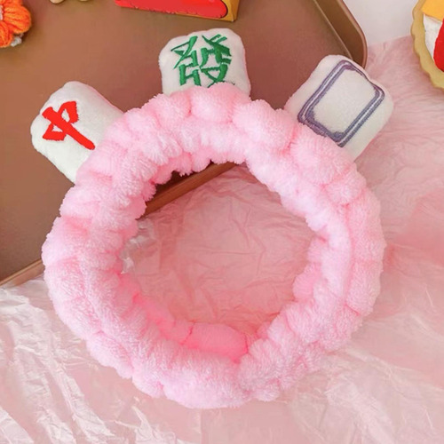 Moda Mahjong Maquillaje Spa Diadema Suave Franela Felpa