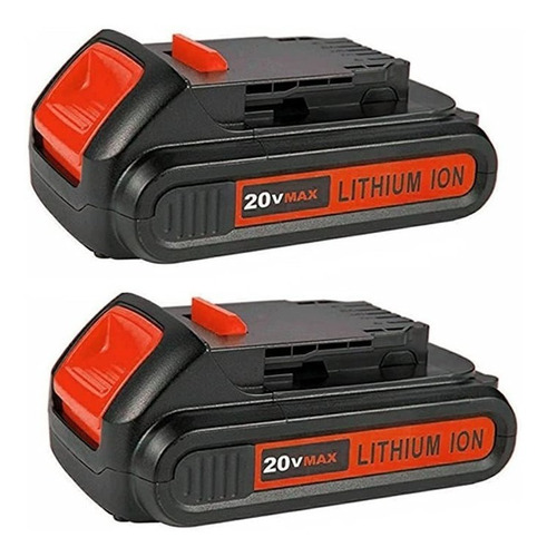 2pack De 3.0ah 20v Dcb201 Batería De Repuesto Para Baterí.