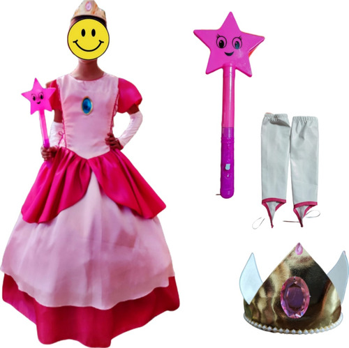 Disfraz Princesa Peach Niña