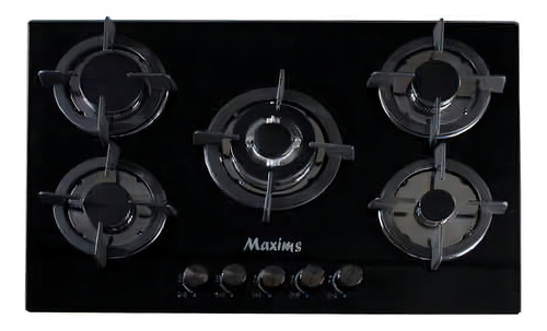 Parrilla Empotrable Maxims 5 Quemadores Cristal Templado