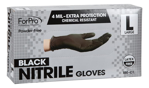 Forpro - Guantes Desechables De Nitrilo, Resistentes A Quí.