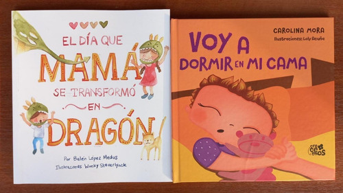 2 Libros Mama Dragón Voy A Dormir Lopez Medus Tb