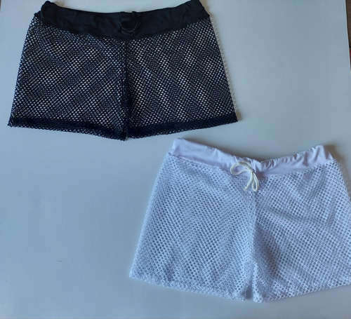 Short De Tela Arrastão Moda Praia