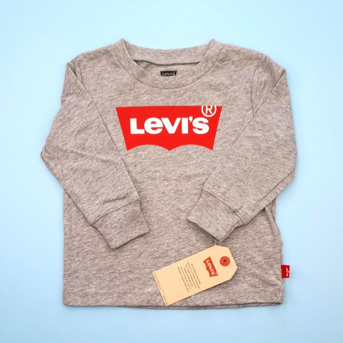 Polera Manga Larga Bebé Levi's - Gris