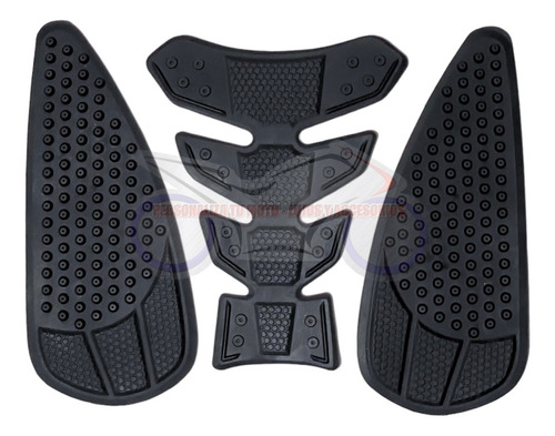 Kit Protector Tanque Moto En Caucho Con Stomp Grip Universal