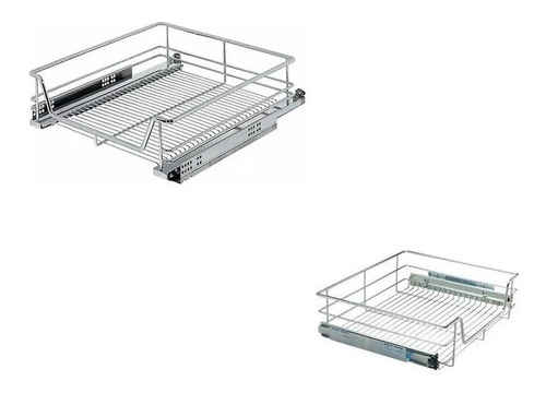 Canasto Extraible Hafele 540.32.232-500mm Cromado Con Guias
