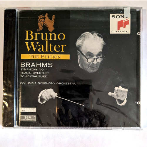 Cd Bruno Walter Brahms Symphony 4 Importado Supercultura  