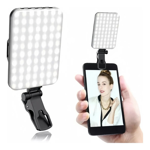 Luz Led Recargable Para Selfies, Luz De Relleno
