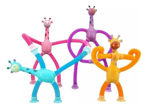 Girafa Girafinha Divertida Brinquedo Infantil Criança 2 Und