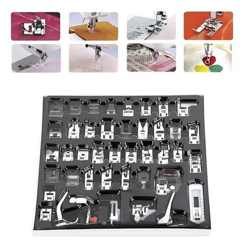 Pé Calcador Sapata Kit 42 Pcs Pezinho Maquina Costura Singer