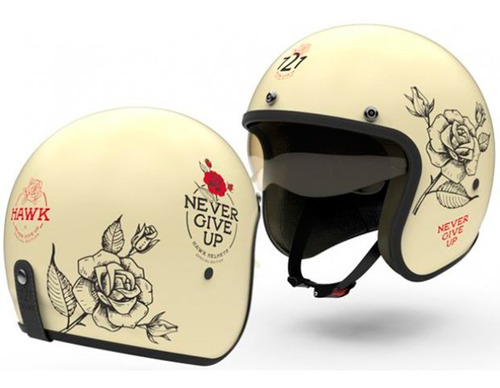 Casco Hawk 721 Abierto Dama Mujer Vintage Racer Mr Mtos Ituz