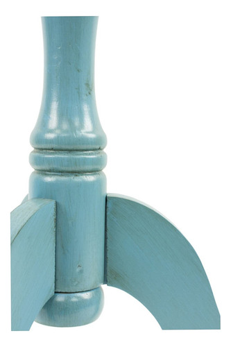 Mesa Decorativa De Pedestal Simplify De Decor Therapy Azul
