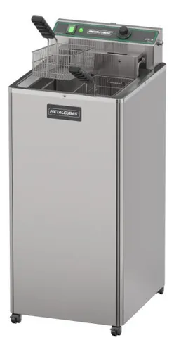 comprar Fritadeira industrial elétrica Metalcubas FOE 15 P 8000W 15L aço inoxidável 220V