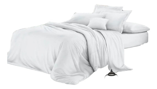 Plumón + Duvet + Sabana Ajustable Cama Doble 7 Piezas